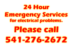 Image: For emergency services, call 541-276-2672